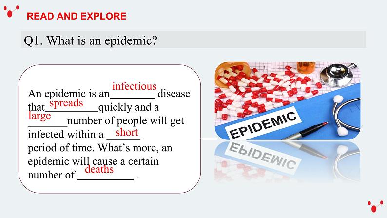 北师大版（2019）高中英语选择性必修第三册U21L3 Epidemics Explained-课件06