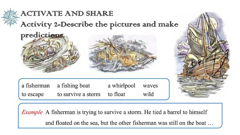 北师大版（2019）高中英语必修第二册Unit 5 Lesson1 A Sea story-课件03