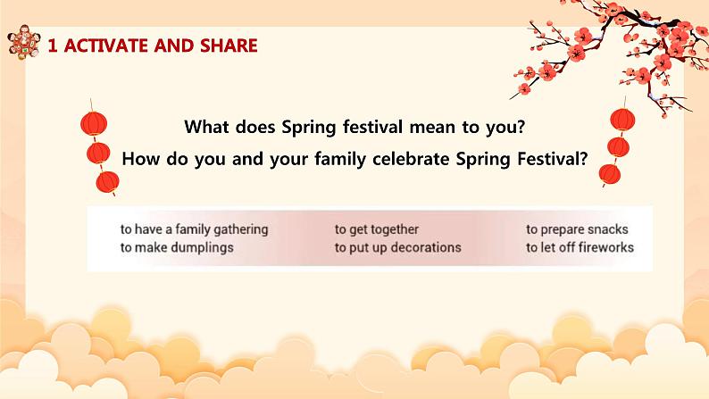 北师大版（2019）高中英语必修第一册Unit 3 L1 Spring Festival-课件02