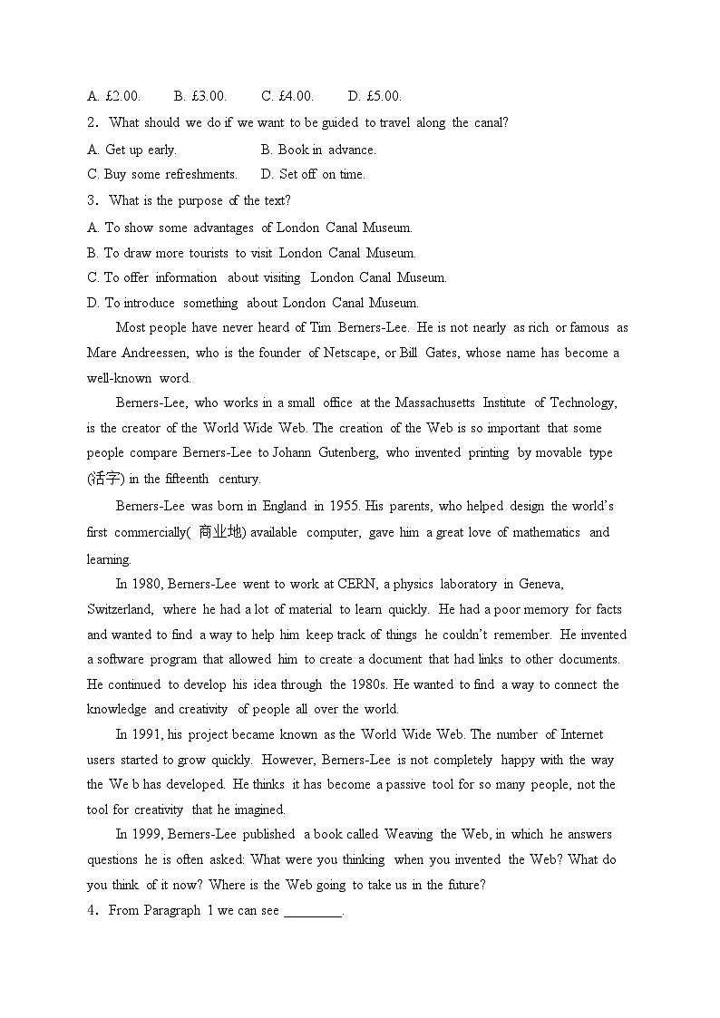 浙江省绍兴市会稽联盟2023-2024学年高一下学期期中联考英语试卷(含答案)02