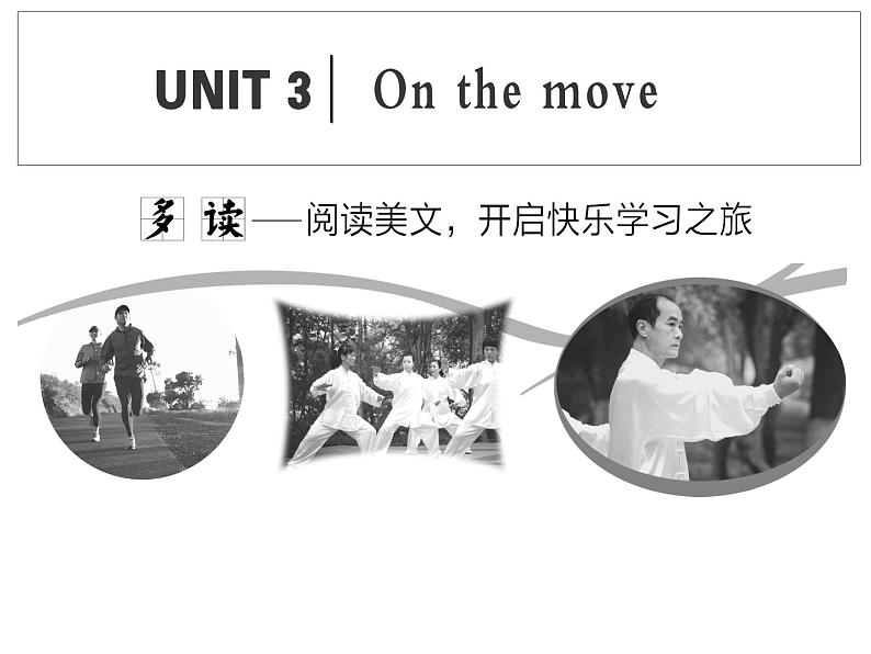 外研版高中英语必修第二册课件：UNIT 3 On the move Section Ⅰ　Starting out & Understanding ideas第1页