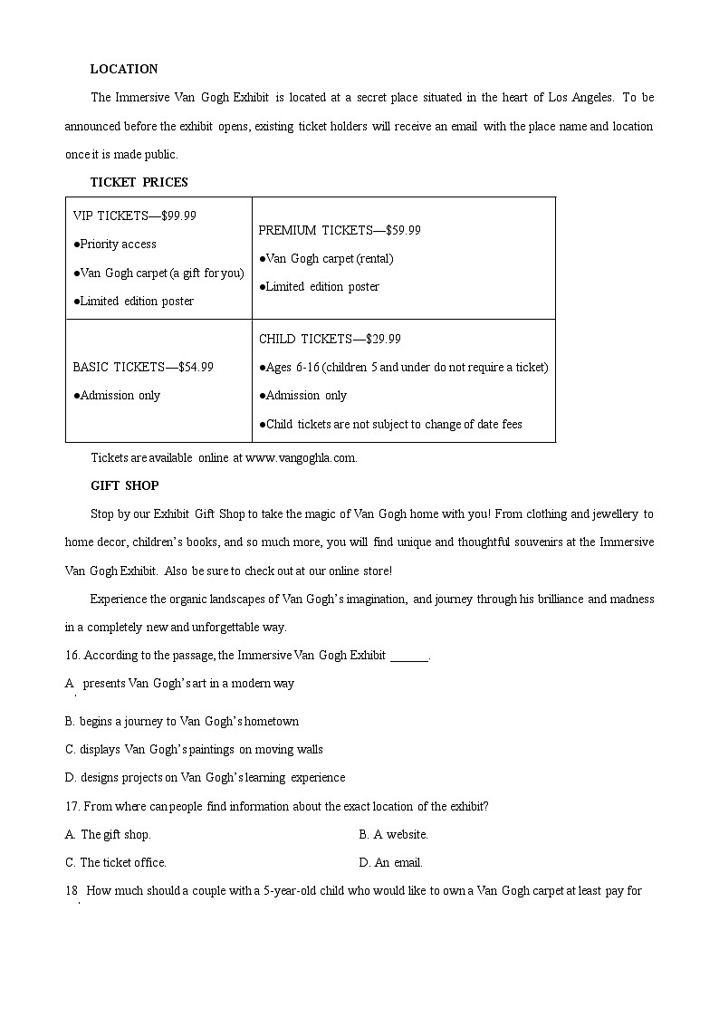 2024北京延庆区高一下学期期中考试英语含解析03