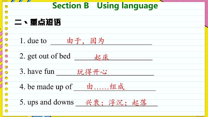 高中英语外研选择性必修第一册 Unit 2  Section B  Using language PPT课件06