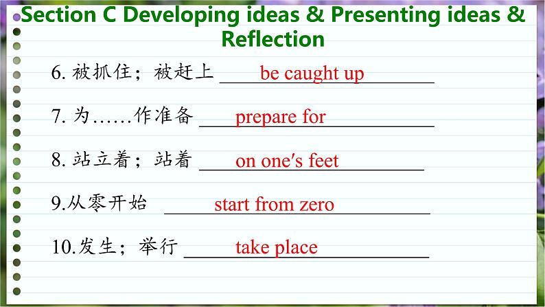 高中英语外研选择性必修第一册 Unit 3  Section C  Developing ideas & Presenting ideas & Reflection PPT课件08