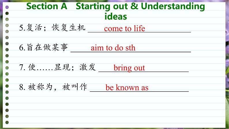 高中英语外研选择性必修第一册 Unit 4  Section A  Starting out & Understanding ideas  PPT课件07