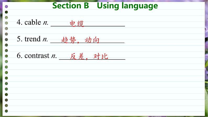 高中英语外研选择性必修第一册 Unit 4  Section B  Using language PPT课件05