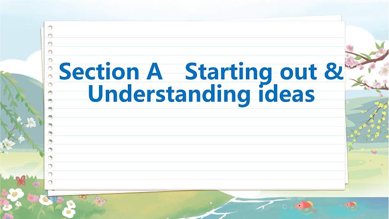 高中英语外研选择性必修第一册 Unit 6  Section A  Starting out & Understanding ideas  PPT课件02