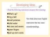 高中英语必修一册 Unit 2 Developing ideas PPT课件