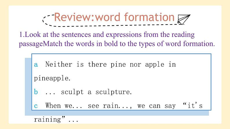 高中英语必修一册 Unit 2 Using language  PPT课件第3页