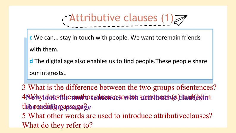 高中英语必修一册 Unit 4 Using language PPT课件04