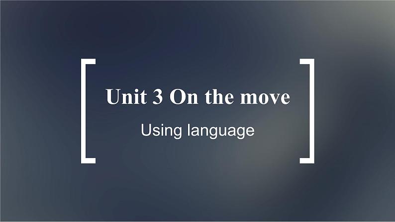 高中外研英语必修二册 Unit 3 Using language PPT课件第1页