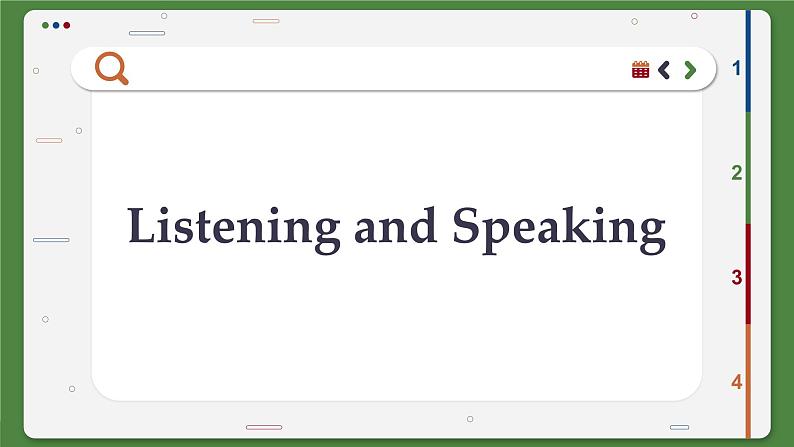 高中RJ英语必修第三册 Unit 4 ①Listening and Speaking  PPT课件第2页