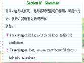 北師大版高中英語必修第三冊 Unit 8  Section Ⅳ　Grammar  PPT課件