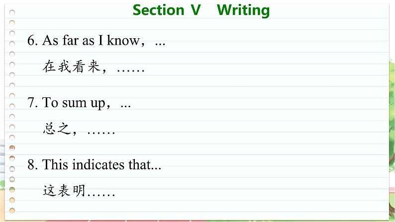 高中BSD英语必修第三册 Unit 8  Section Ⅴ　Writing  PPT课件08