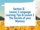 北师大版高中英语必修第三册 Unit 9    Section Ⅱ　Lesson 2 Language Learning Tips & Lesson 3 The Secrets of your Memory  PPT课件