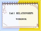 北師大版高中英語選擇性必修第一冊 Unit 1 Unit1 WORKBOOK PPT課件