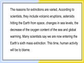 北師大版高中英語選擇性必修第一冊(cè) Unit 3 sectionⅡ  Lesson 1 THE SIXTH EXTINCTION PPT課件