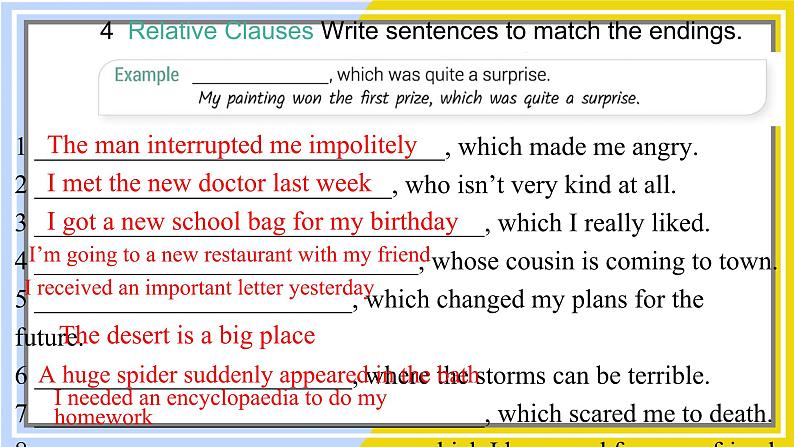 高中BSD英语选择性必修第一册 Unit 3 Unit3  WORKBOOK PPT课件第7页