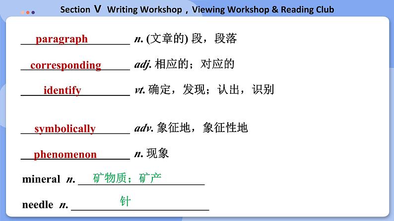 高中BSD英语选择性必修第三册 Unit 9 SectionⅤ  Writing Workshop，Viewing Workshop & Reading Club  PPT课件04