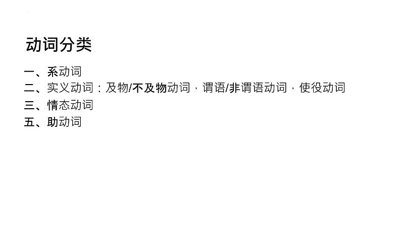 2025届高三英语一轮复习语法专题五 动词 课件第2页