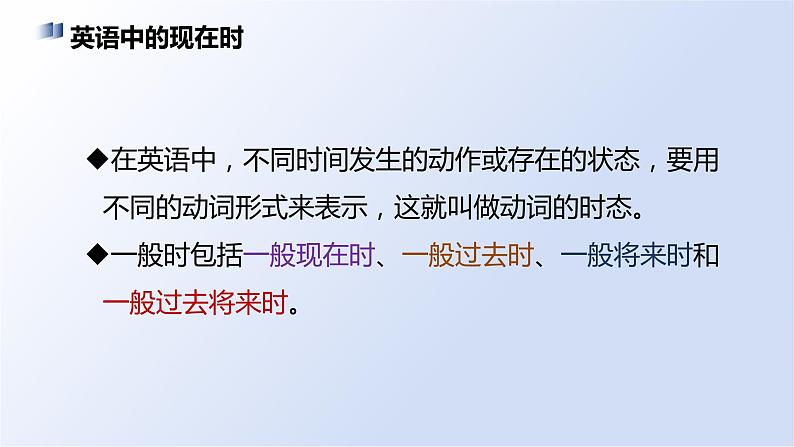 动词时态（1）一般时态的构成与用法 课件-2025届高三上学期英语一轮复习专项第2页