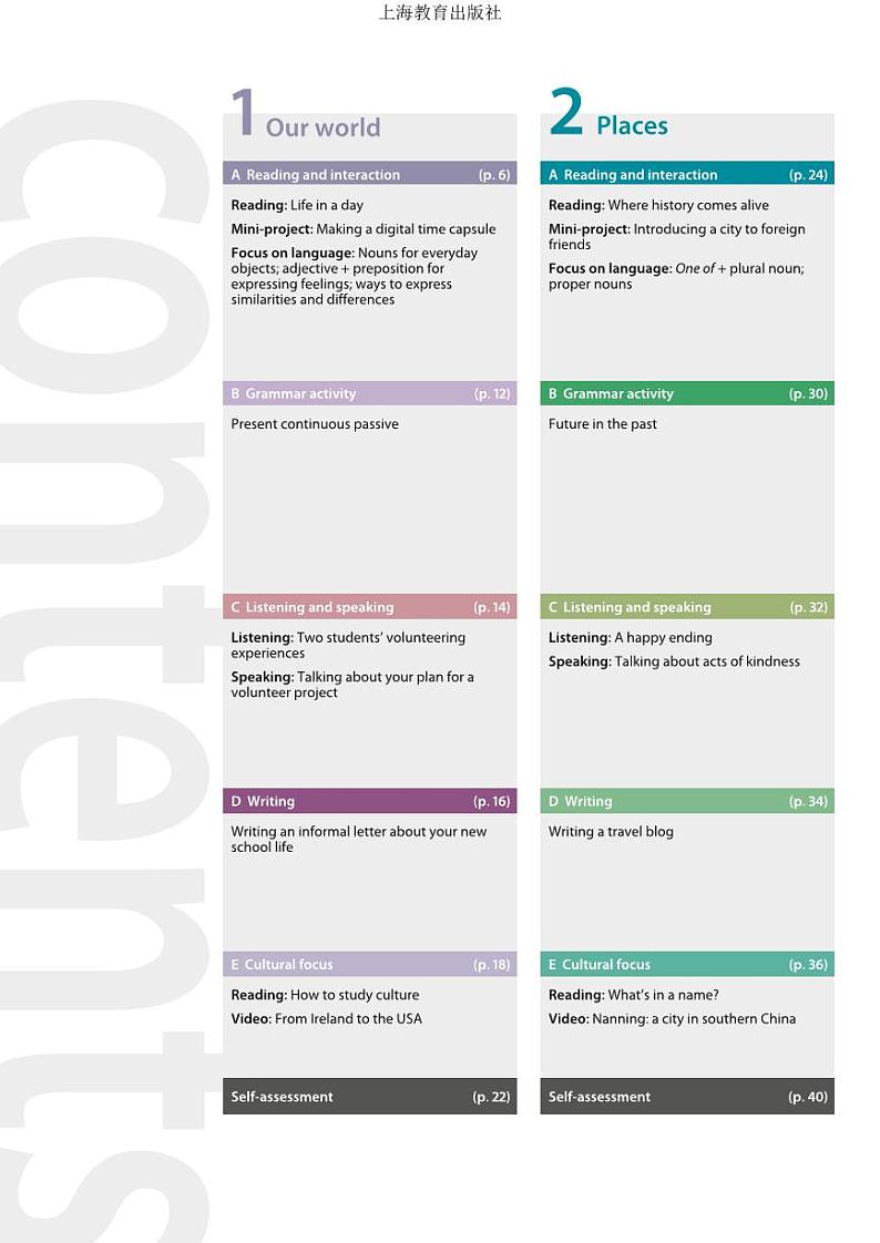 沪教版高中英语必修第一册电子课本【高清教材】第3页