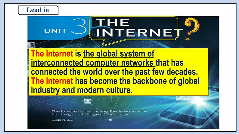 高中英语新人教必修二Unit3 The Internet period 2  Reading and thinking课件06