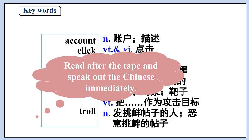 高中英语新人教必修二Unit3 The Internet Period 4 Reading for Writing课件第2页