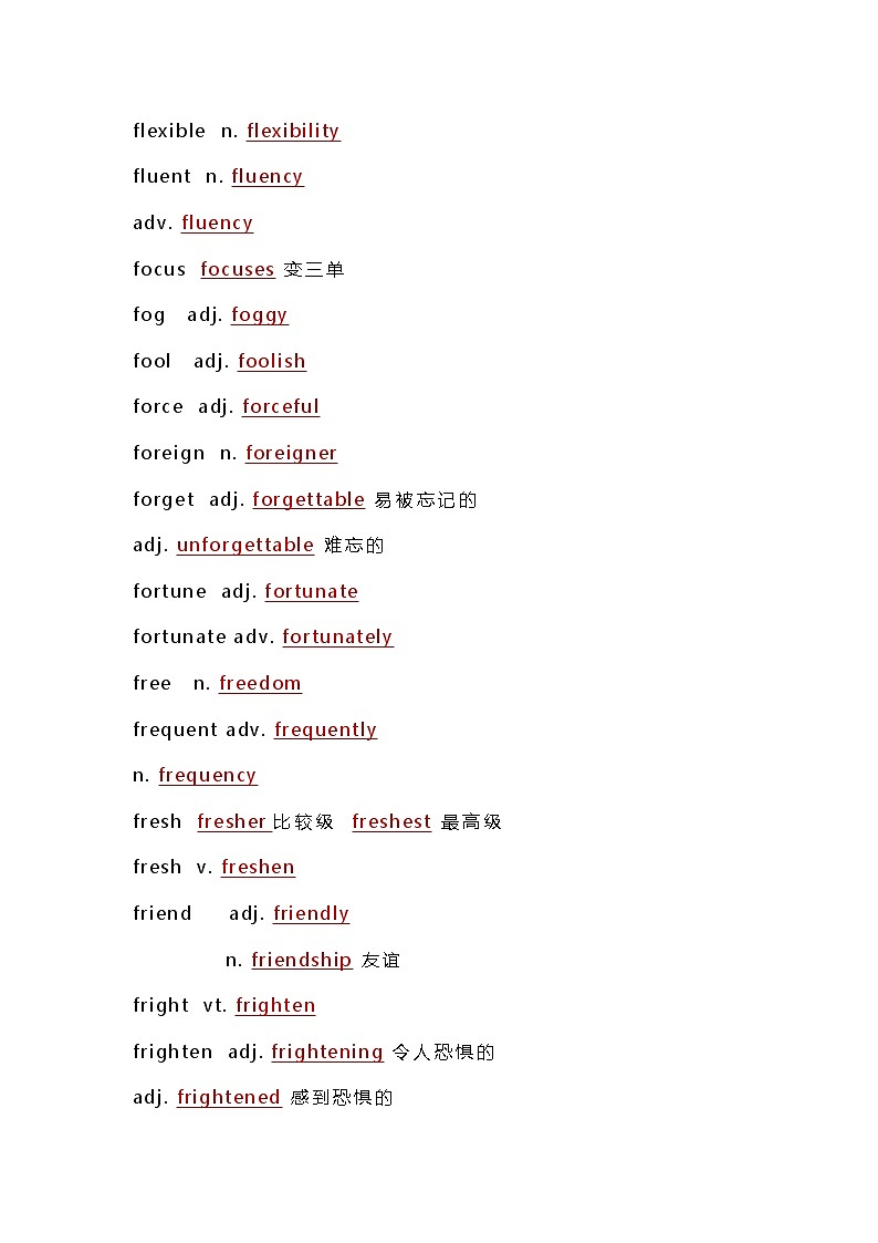 高中英语考试重点词汇综合复习02