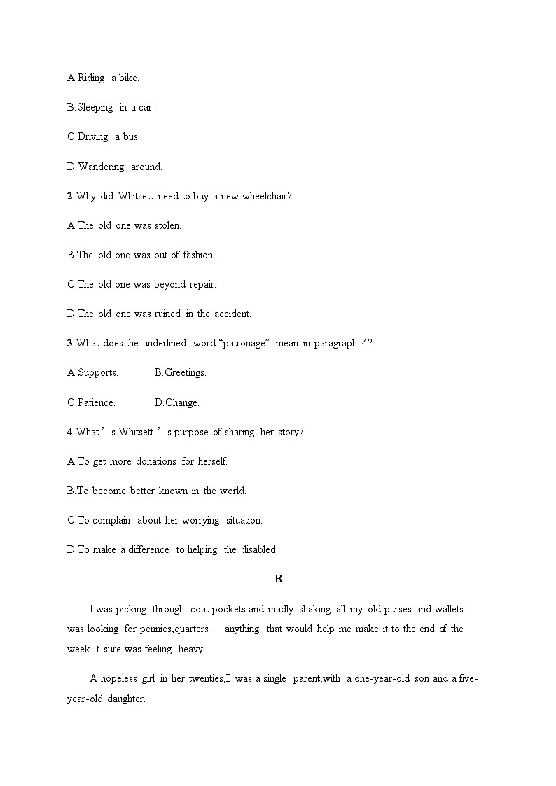 人教版高考英语一轮复习必修第3册UNIT5 THE VALUE OF MONEY练习含答案第2页