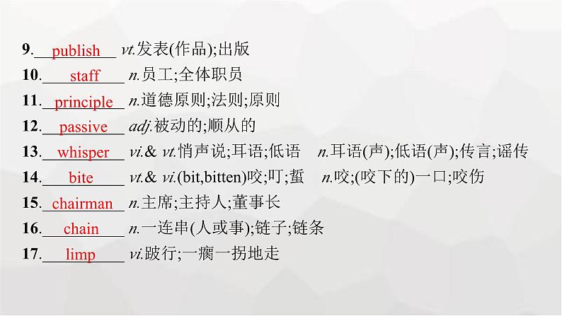 人教版高考英语一轮复习必修第3册UNIT2 MORALS AND VIRTUES课件05