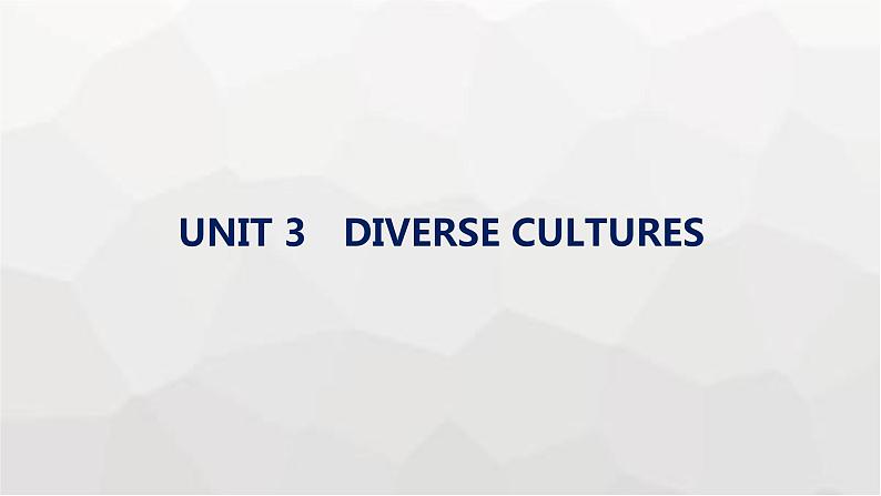 人教版高考英语一轮复习必修第3册UNIT3 DIVERSE CULTURES课件01