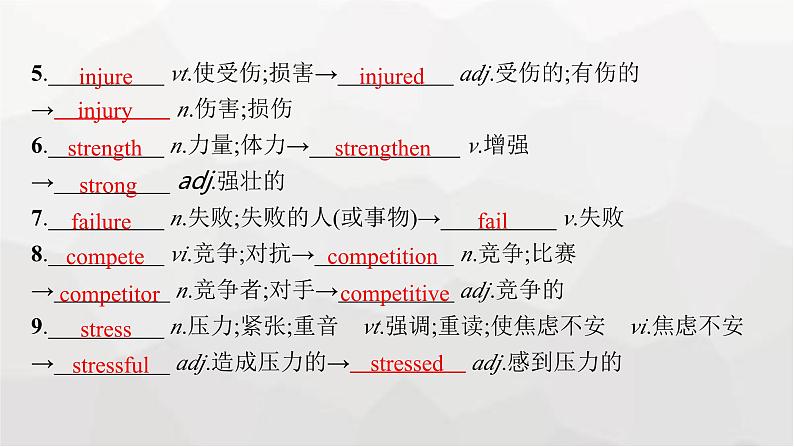人教版高考英语一轮复习必修第4册UNIT3 SPORTS AND FITNESS课件07