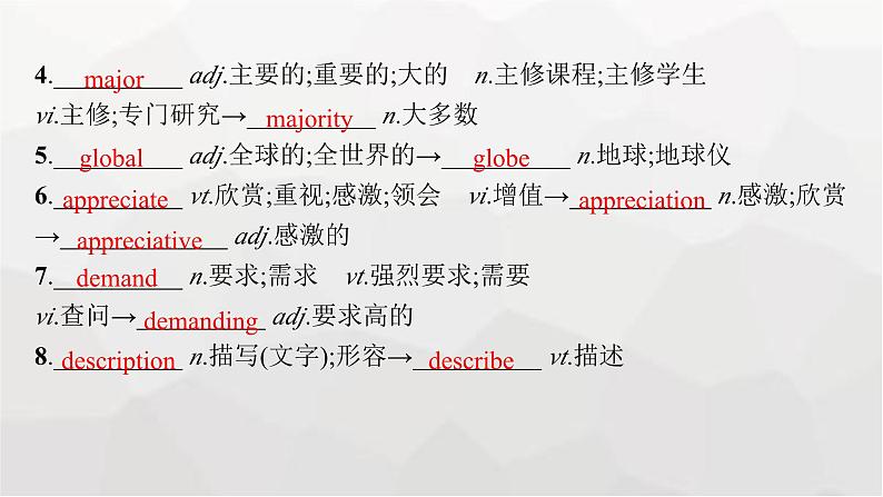 人教版高考英语一轮复习必修第4册UNIT5 LANGUAGES AROUND课件第7页