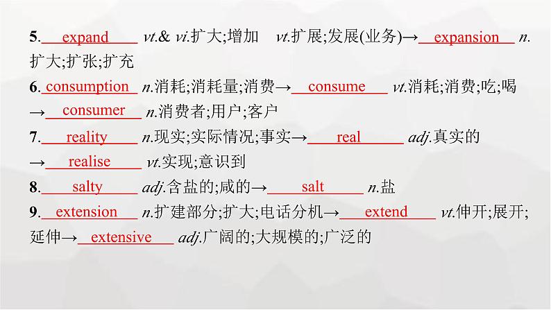 人教版高考英语一轮复习选择性必修1UNIT5 WORKING THE LAND课件07