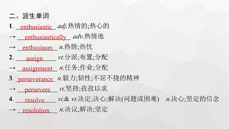 人教版高考英语一轮复习选择性必修3UNIT4 ADVERSITY AND COURAGE课件第6页