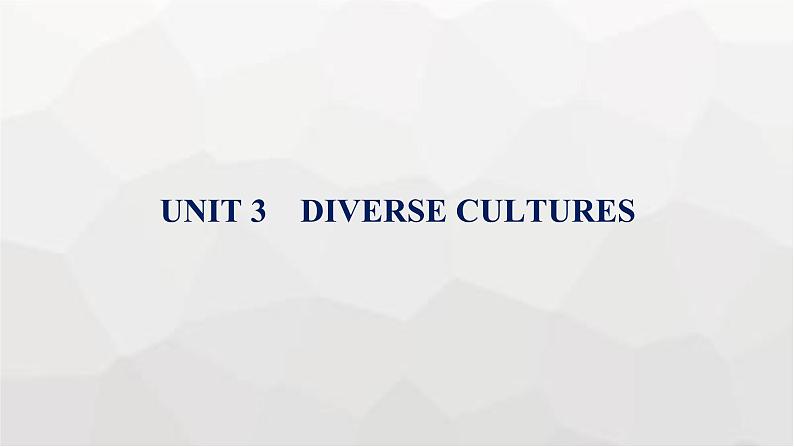 人教版高考英语一轮复习必修第3册UNIT3 DIVERSE CULTURES组合练课件01