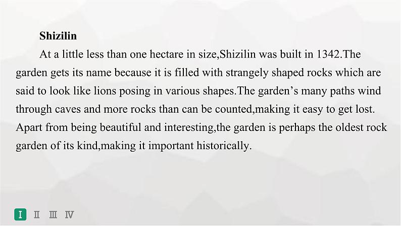人教版高考英语一轮复习选择性必修第4册UNIT2 ICONIC ATTRACTIONS组合练课件第4页