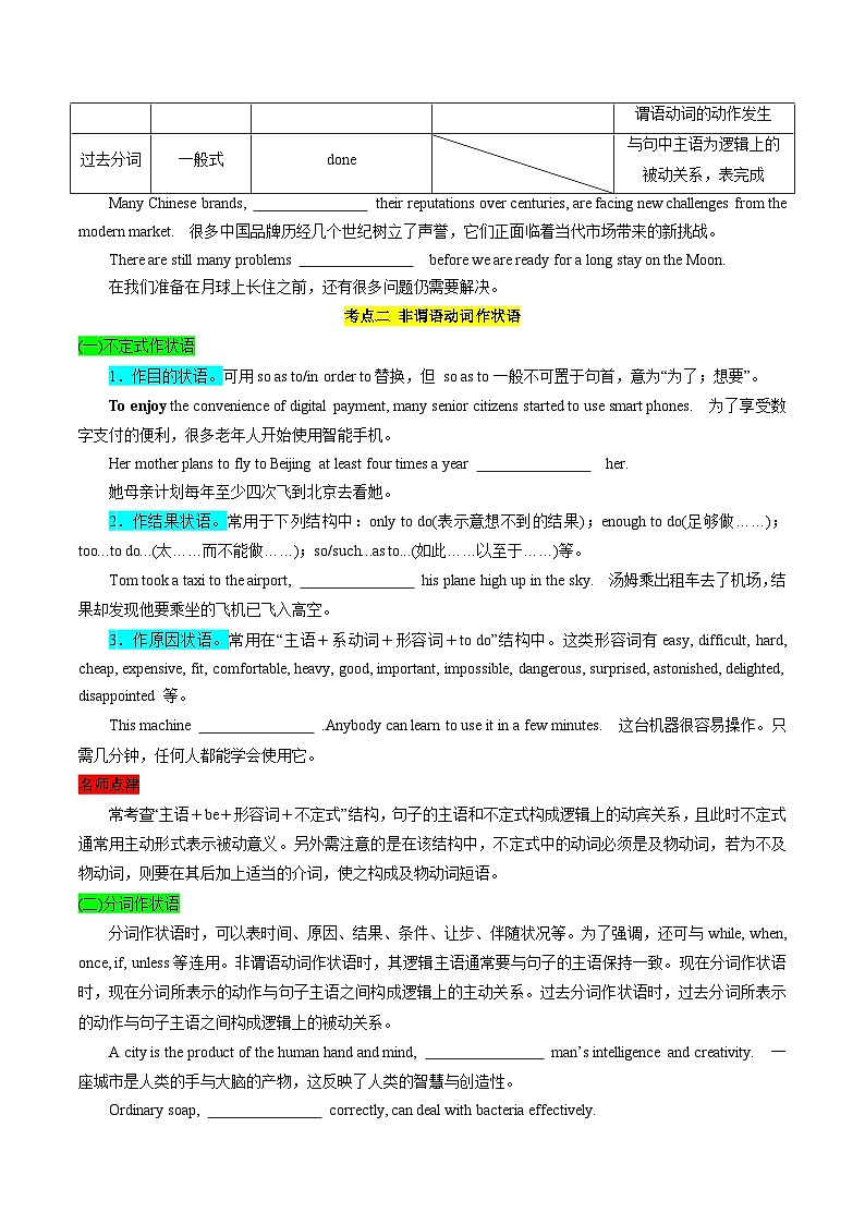 专题02 非谓语动词（原卷版）第2页