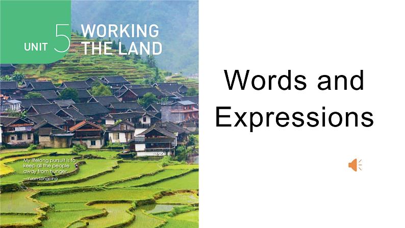 Unit5  Words and Expressions 重点单词详解课件-2023-2024学年高中英语同步备课堂（人教版2019）（选择性必修第一册）01