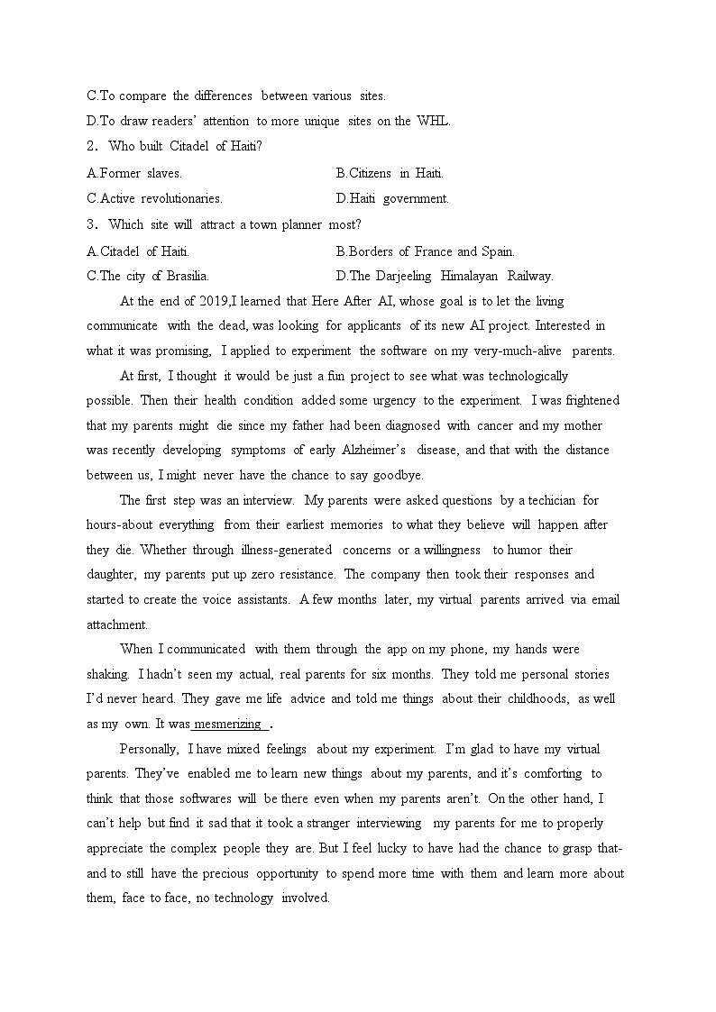 博爱县第一中学2023-2024学年高二下学期6月期末考试英语试卷(含答案)第2页