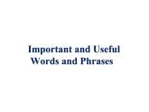 高中英語牛津譯林版（2020）必修第一冊(cè)U1 Reading 第一部分  詞匯（課件+教案）