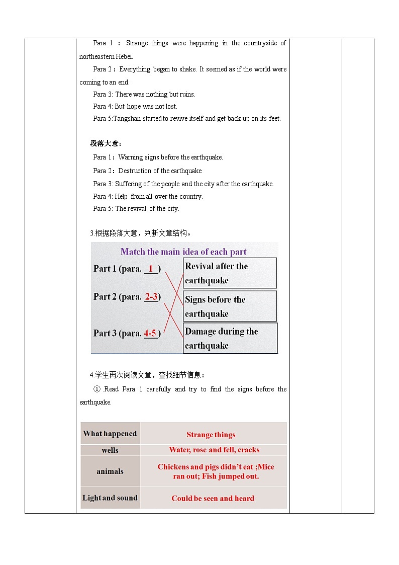 人教版2019高中英语必修一 Unit4 Reading and Thinking 课件+教案03