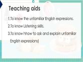 外研版（2019）高中英语必修一 Unit 2 第四课时 Listening & Vocabulary课件