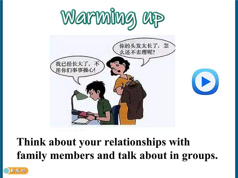 外研版（2019）高中英语必修一Unit3 Family matters Presenting ideas and Reflection 课件05