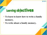 外研版（2019）高中英語必修一Unit3 Family matters Writing 課件