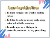 外研版（2019）高中英语必修二 Unit1 Food for thought Listening and Speaking 课件