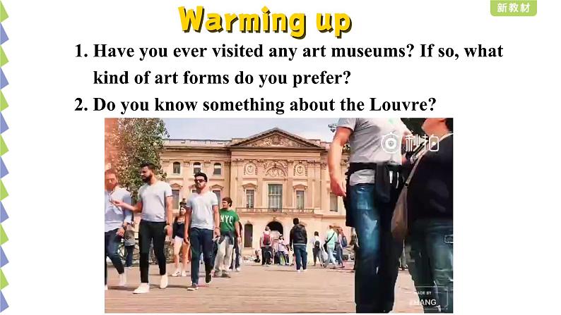 外研版（2019）高中英语必修三 Unit 4 Amazing art Understanding ideas 课件05