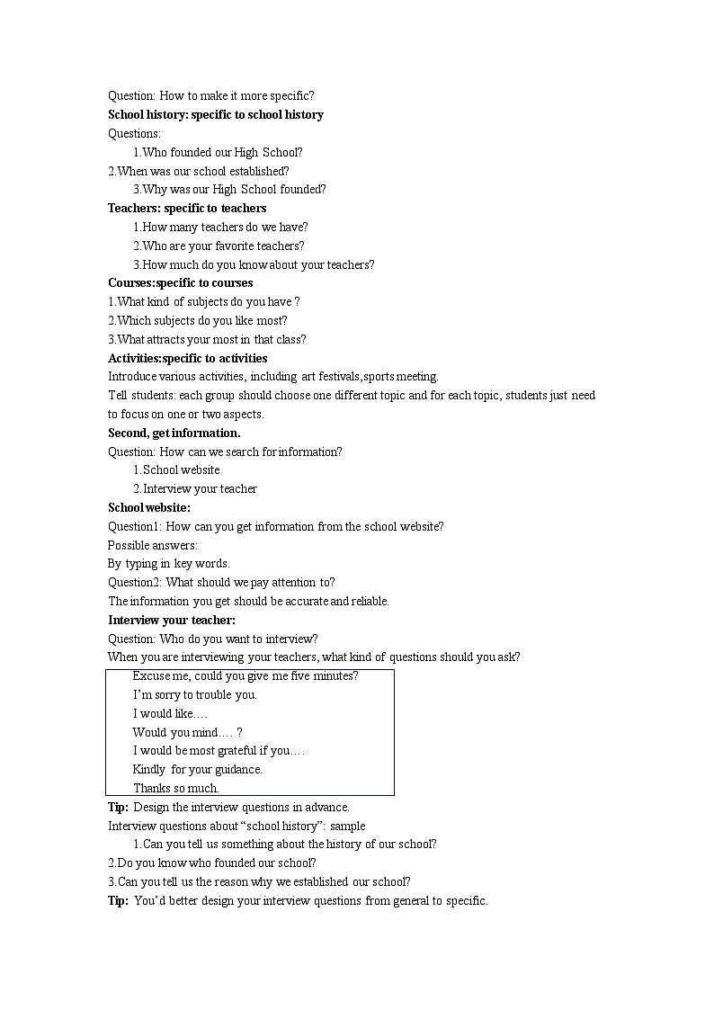 高中英语牛津译林版（2020）必修第一册 Unit 1  第六部分 Project课件及教案02