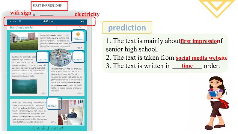 人教版 2024 高中英语 必修一 welcome unit 阅读Reading and thinking  课件06